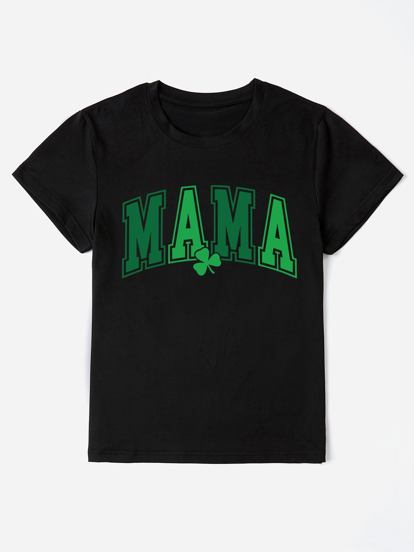 MAMA Round Neck Short Sleeve T-Shirt-Jewearrings