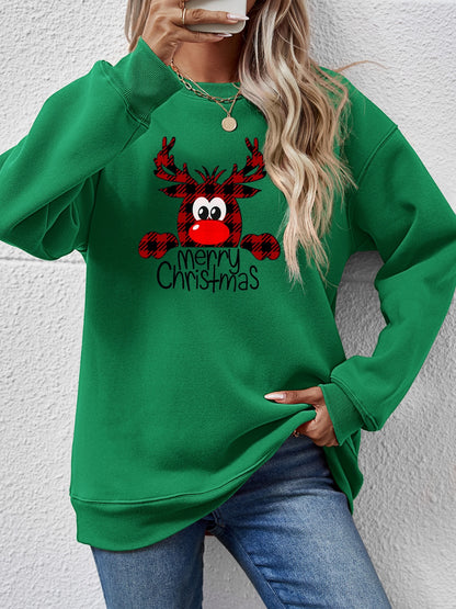 MERRY CHRISTMAS Graphic Sweatshirt-Jewearrings