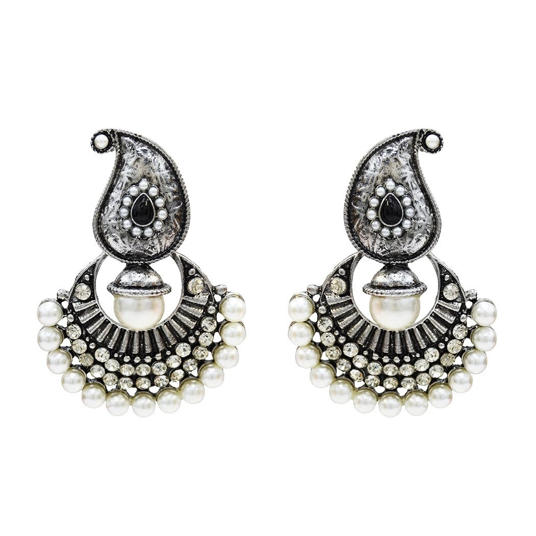 Indian vintage earrings wholesale pearl earrings-Jewearrings