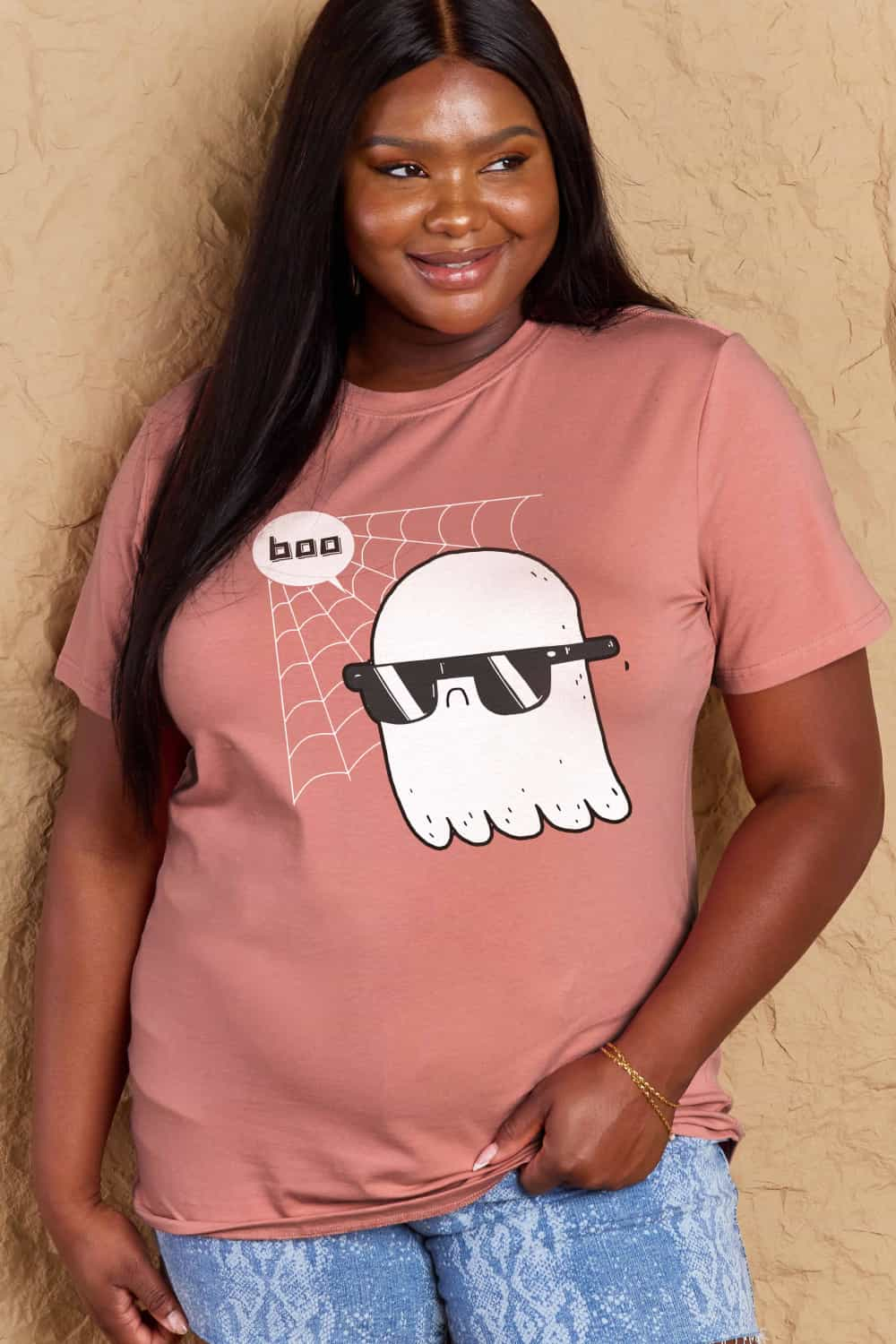 Simply Love Full Size BOO Graphic Cotton T-Shirt-Jewearrings