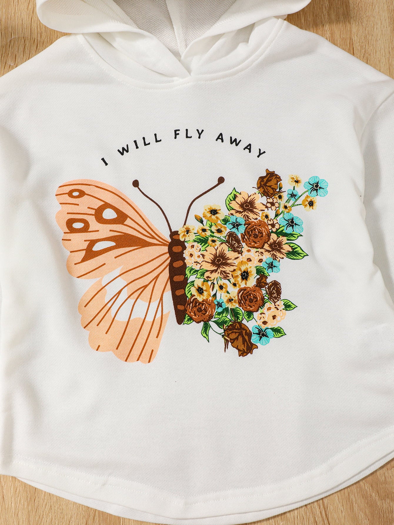 I WILL FLY AWAY Graphic Hoodie and Joggers Set-Jewearrings