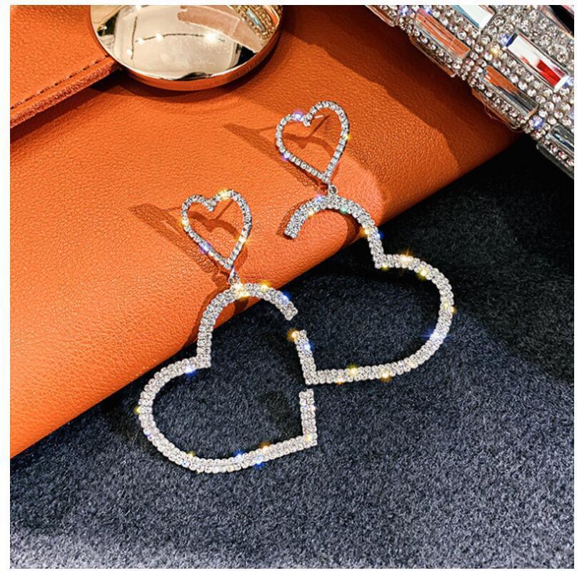 925 Silver Needle Korean Net Red Love Earrings-Jewearrings