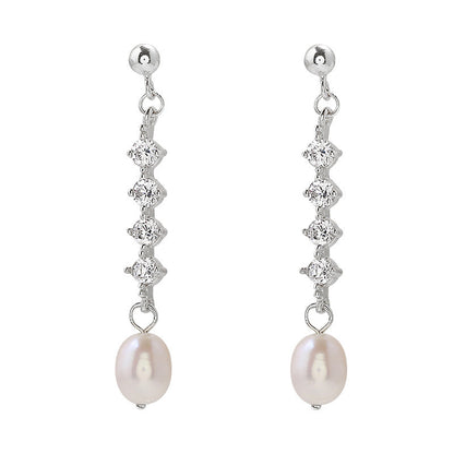 Pearl Earrings Women's Long Temperament-Jewearrings