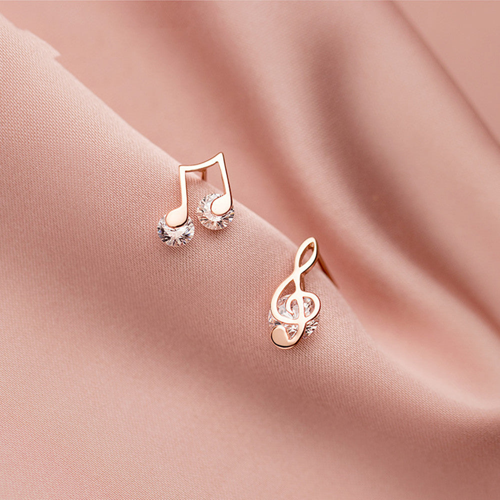 Women's Asymmetrical Silver Earrings Personality Design-Jewearrings