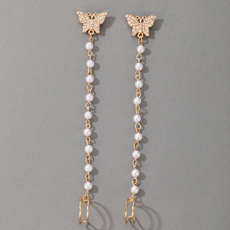 Pearl Jewelry Alloy Earrings-Jewearrings