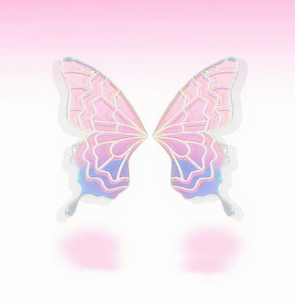 Laser Carved Butterfly Smart Earrings Ear Studs Ear Clip For Women-Jewearrings