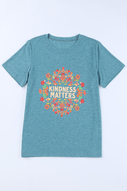 KINDNESS MATTERS Flower Graphic Tee-Jewearrings