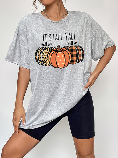 IT'S FALL Y'ALL Graphic T-Shirt-Jewearrings