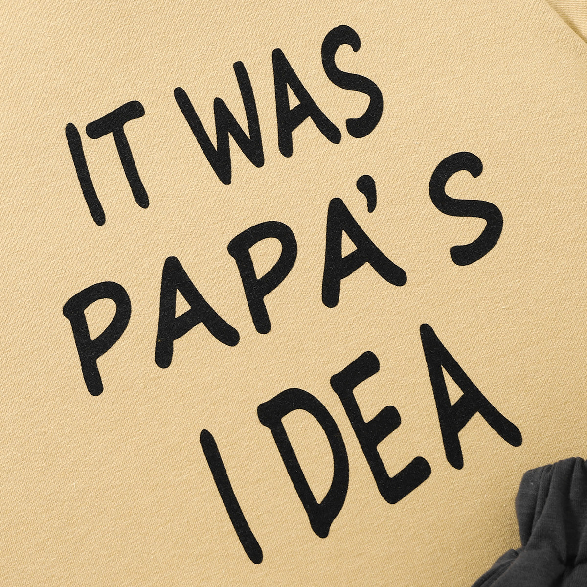 Kids IT WAS PAPA'S IDEA Graphic Tee and Shorts Set-Jewearrings