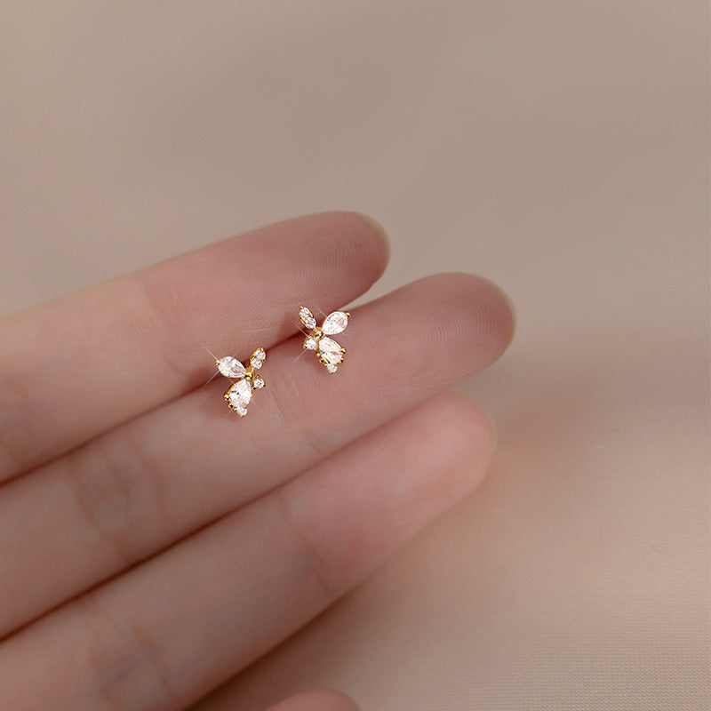 Ladies Fashion Personality S925 Silver Temperament Stud Earrings-Jewearrings