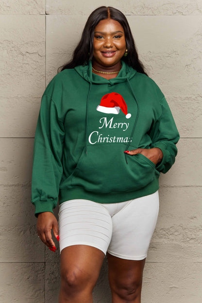 Simply Love Full Size MERRY CHRISTMAS Graphic Hoodie-Jewearrings