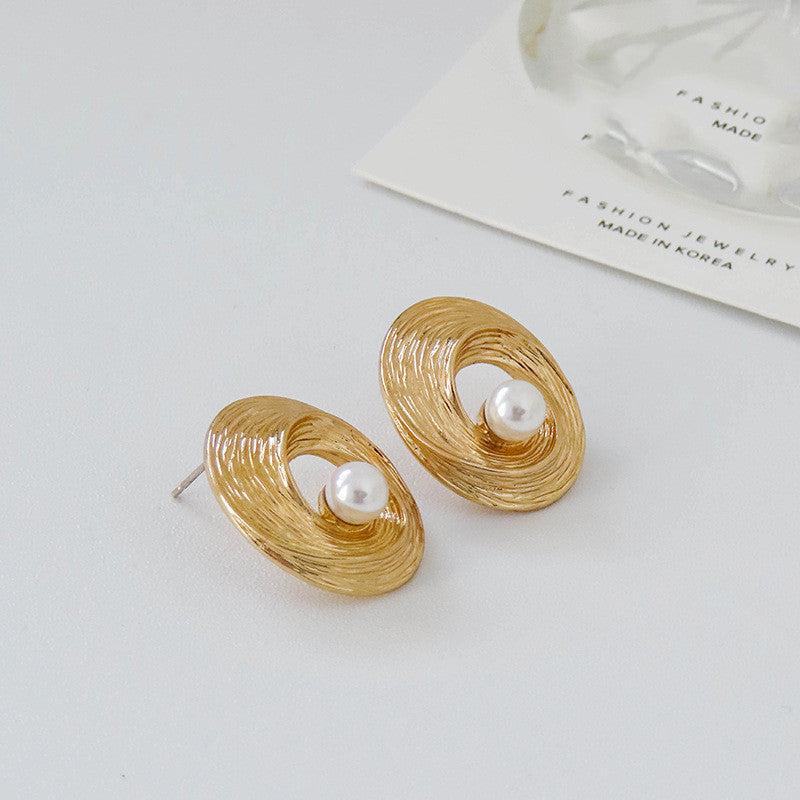 New Simple Pearl Earrings-Jewearrings