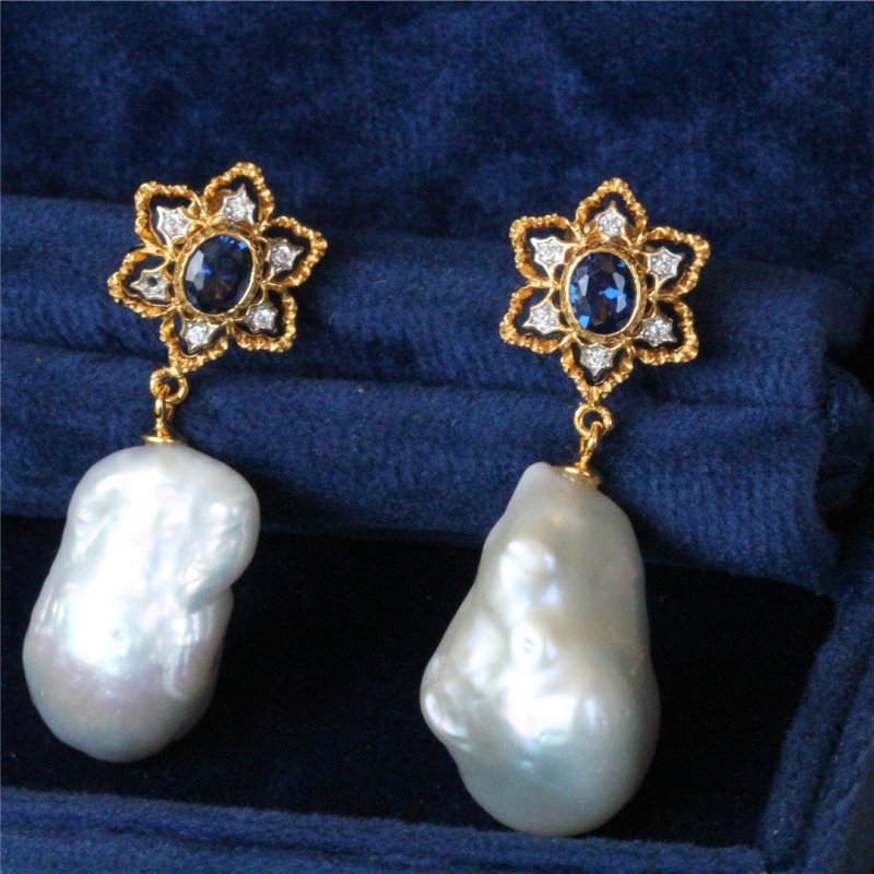 Baroque Freshwater Pearl Earrings-Jewearrings