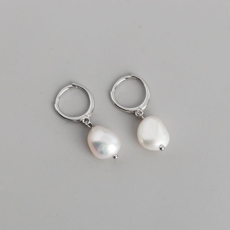 Baroque Irregular Freshwater Pearl Stud Earrings-Jewearrings