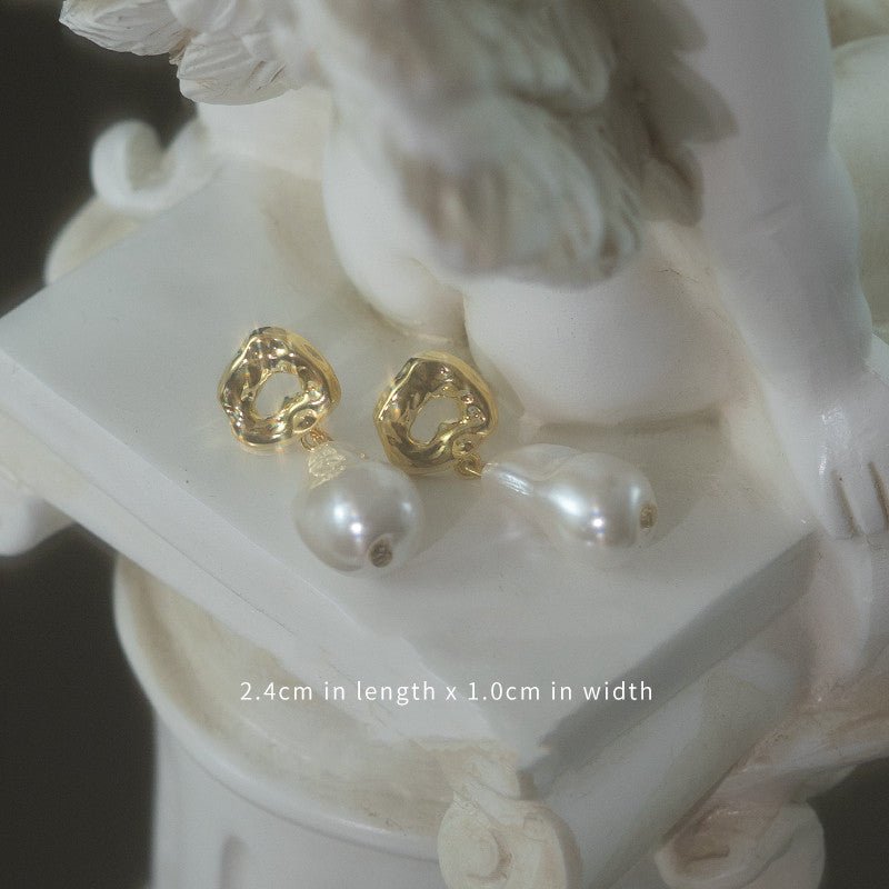 Baroque Irregular Pearl High-end Earrings Ear Clips-Jewearrings