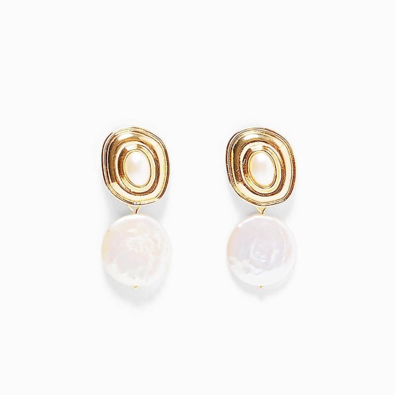 Baroque pearl earrings from Europe and America-Jewearrings