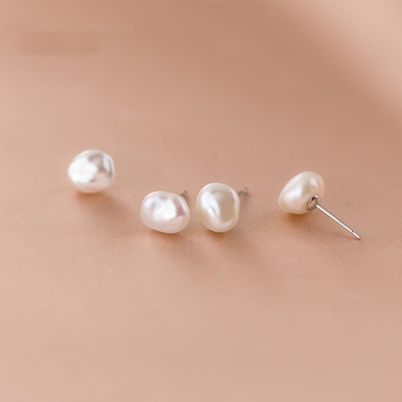 Baroque Pearl Earrings Women's Fashion Is Irregular-Jewearrings