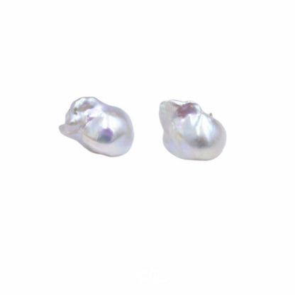 Baroque Pearl Stud Earrings Tail Bead Stud Earrings-Jewearrings