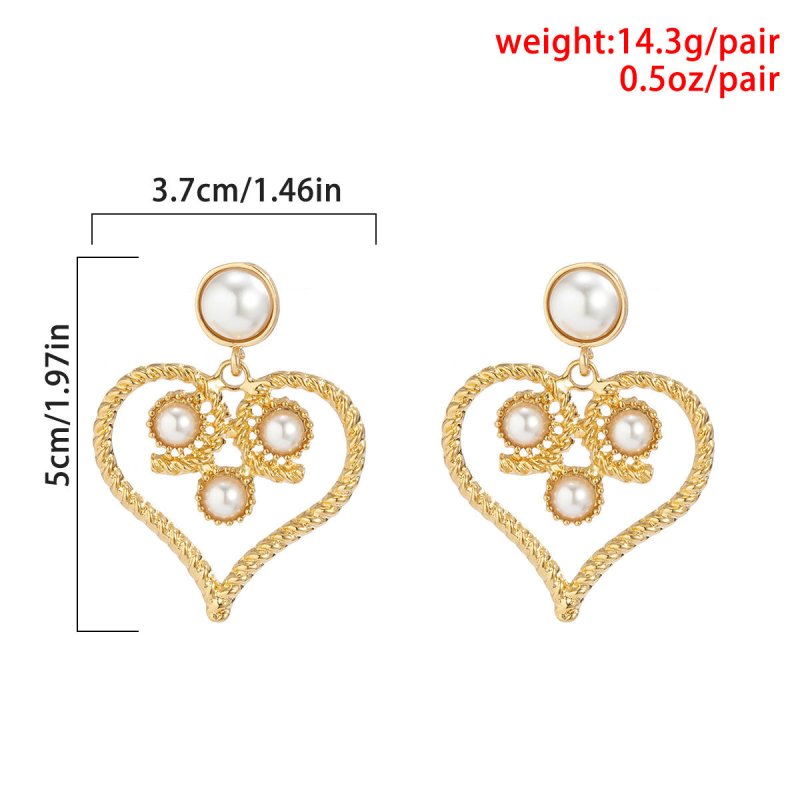 Baroque Small Fragrant Pearl Thread Exaggerated Earrings-Jewearrings