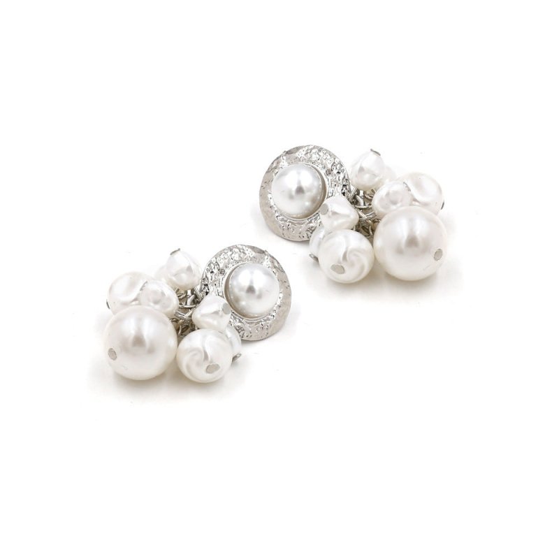 Baroque Style Ladies Pearl Earrings-Jewearrings