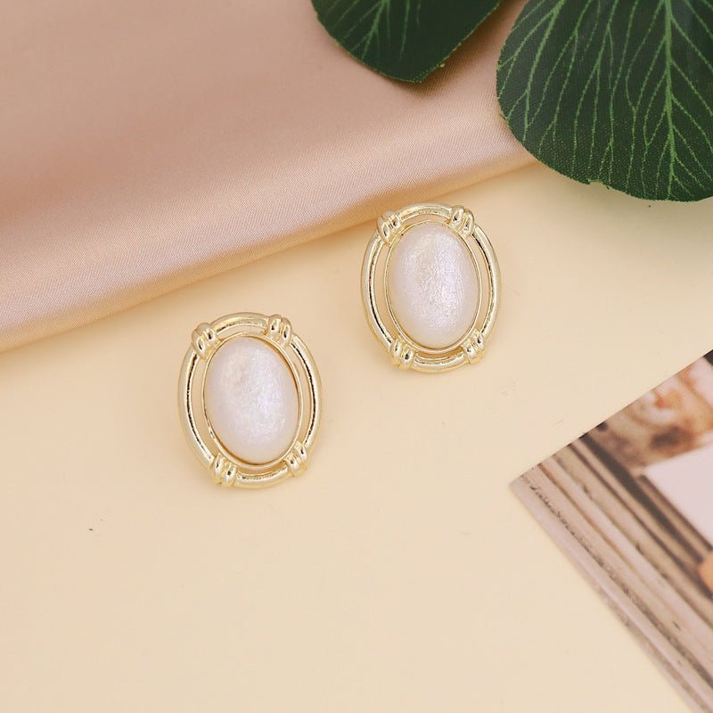 Baroque Style Long Pearl Earrings, Simple And Fashionable, All-match Love Earrings-Jewearrings