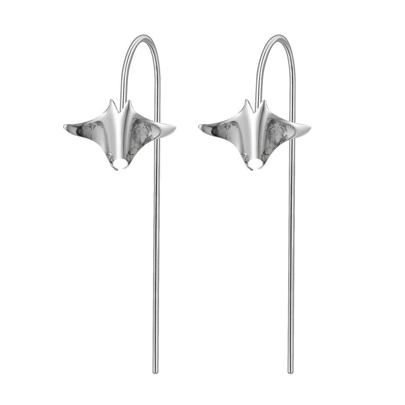 Bat Earrings Alloy Female Skybat-Jewearrings