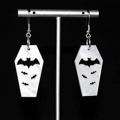 Bat Earrings Coffin Plate-Jewearrings