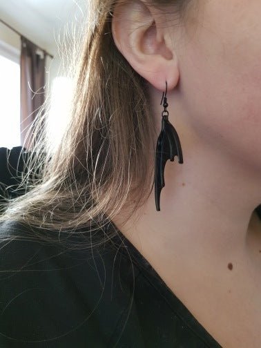 Bat Earrings Dark Wings-Jewearrings