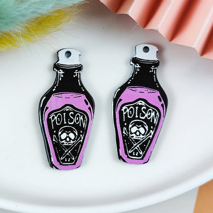 Bat Earrings Ghost Skull Poison-Jewearrings