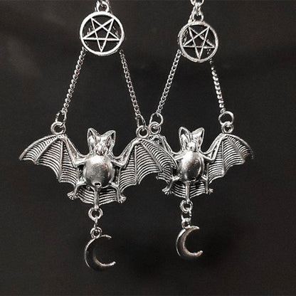 Bat Earrings Gothic Halloween-Jewearrings