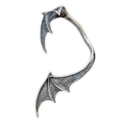 Bat Earrings Gothic Silver Earrings-Jewearrings