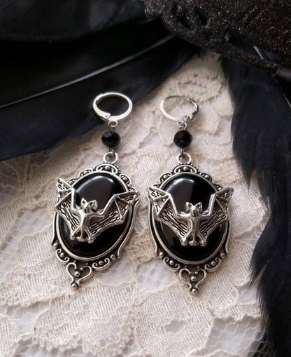 Bat Earrings Halloween bat earrings-Jewearrings