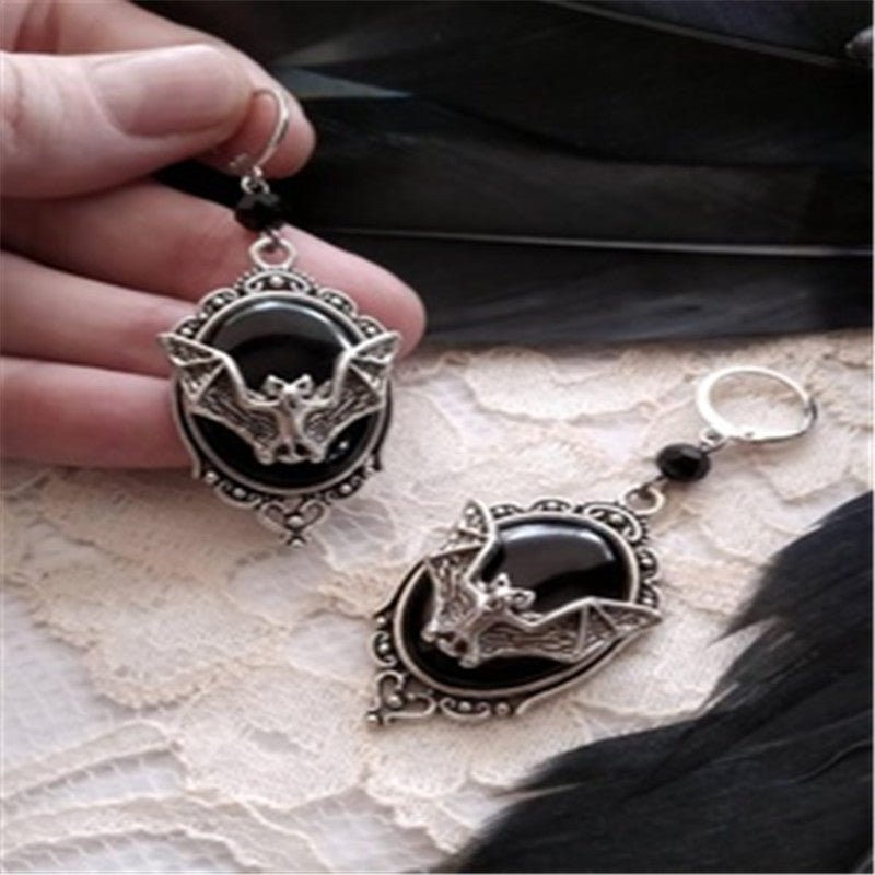 Bat Earrings Halloween bat earrings-Jewearrings