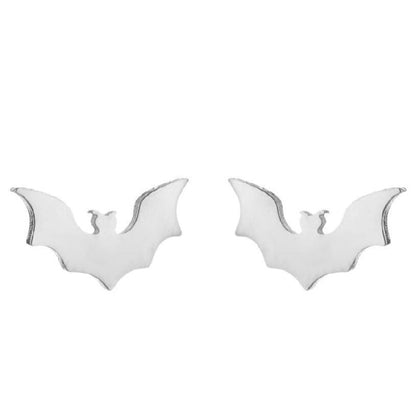 Bat Earrings Halloween Bat Stud Earrings-Jewearrings