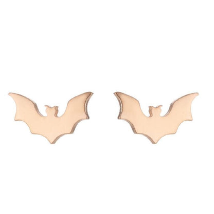 Bat Earrings Halloween Bat Stud Earrings-Jewearrings