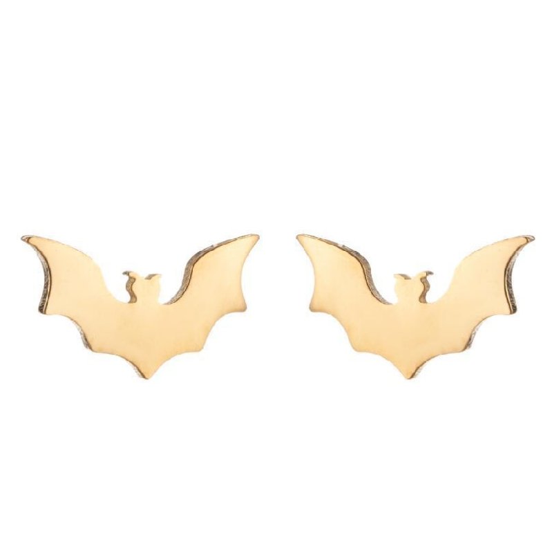 Bat Earrings Halloween Bat Stud Earrings-Jewearrings