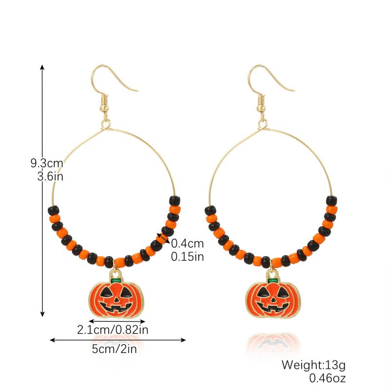 Bat Earrings Halloween Pumpkin Skull-Jewearrings