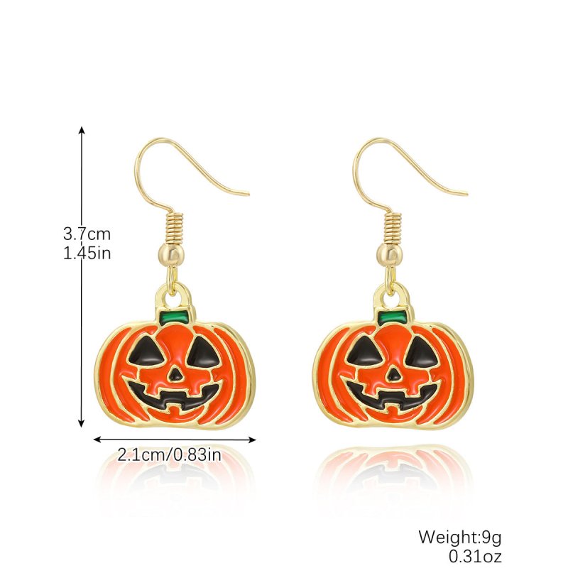 Bat Earrings Halloween Pumpkin Skull-Jewearrings