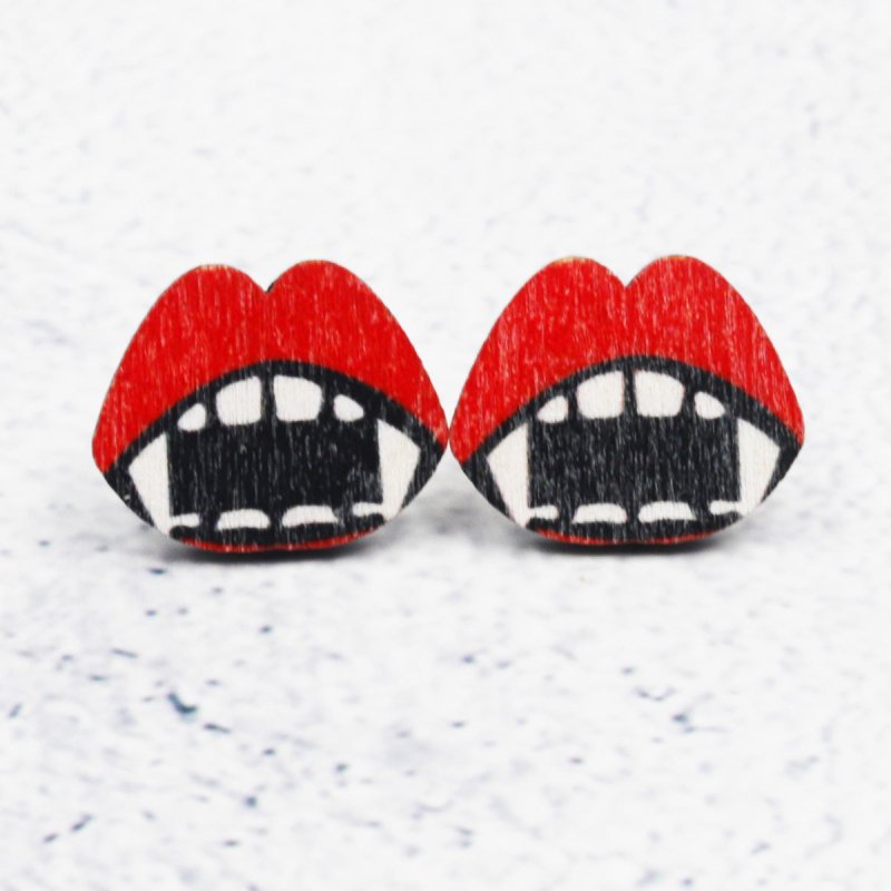 Bat Earrings Horror Halloween-Jewearrings