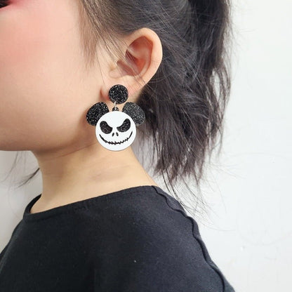 Bat Earrings Pumpkin Ghost Earrings-Jewearrings