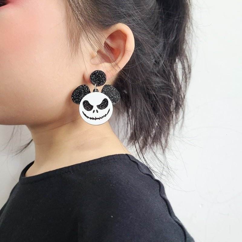 Bat Earrings Pumpkin Ghost Earrings-Jewearrings