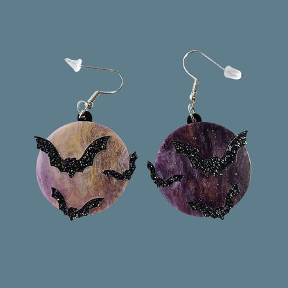 Bat Earrings Pumpkin Spider Ghost-Jewearrings