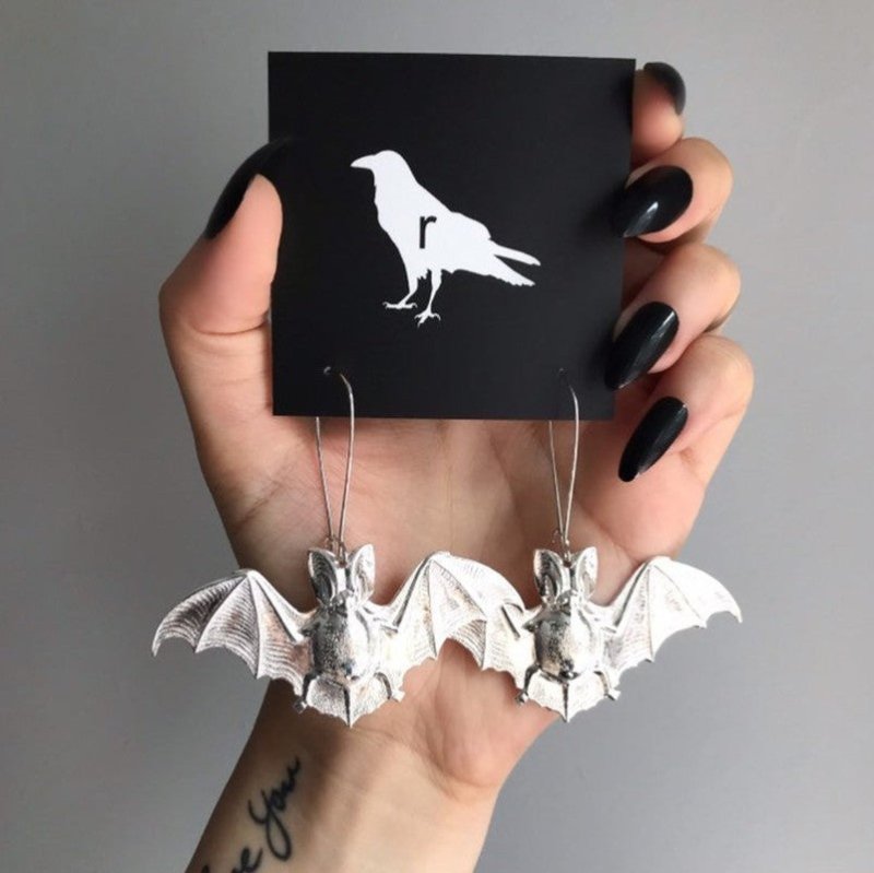 Bat Earrings Retro Big-Jewearrings