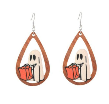 Bat Earrings Spooky Pumpkin-Jewearrings