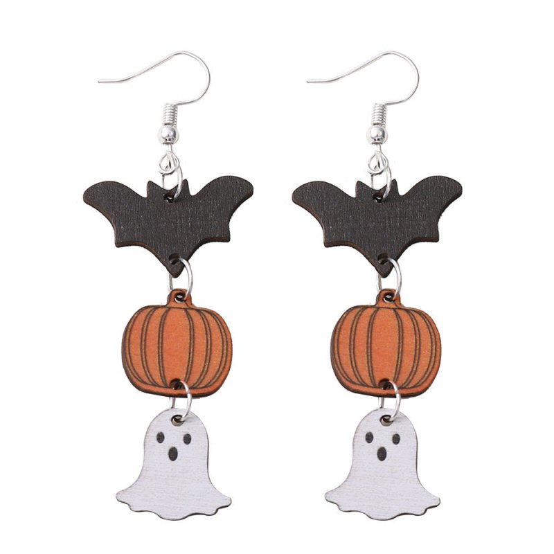 Bat Earrings Spooky Pumpkin-Jewearrings