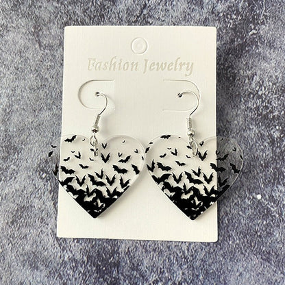 Bat Earrings Transparent-Jewearrings