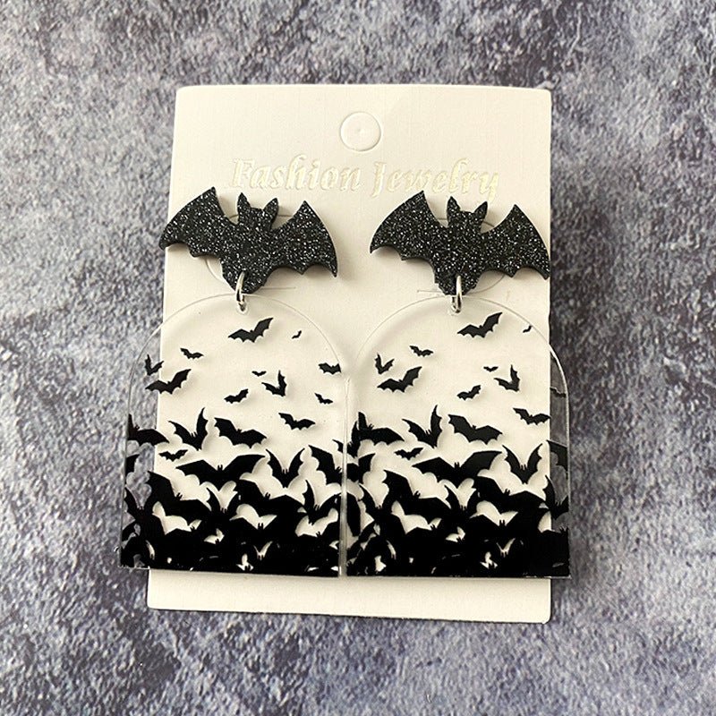 Bat Earrings Transparent-Jewearrings