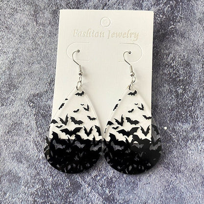 Bat Earrings Transparent-Jewearrings