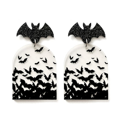 Bat Earrings Transparent-Jewearrings