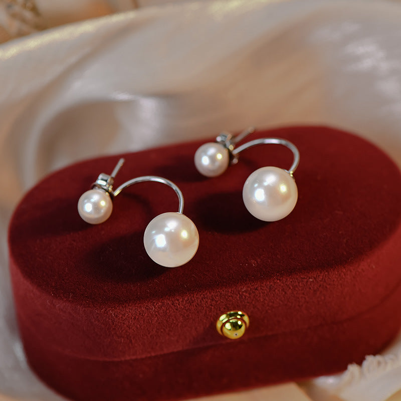 Women's Fashion Vintage Antique Pearl Earrings-Jewearrings